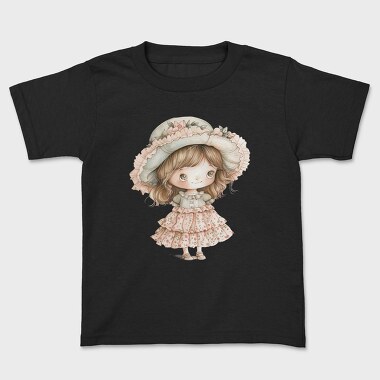 Vintage Village Girl, Tricou Copii
