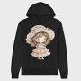 Vintage Village Girl, Hanorac Oversize Barbati (Unisex)