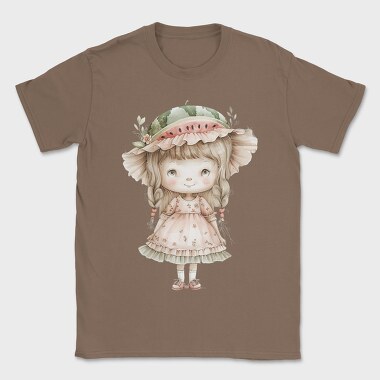 Vintage Watermelon Girl, Tricou Barbati (Unisex)
