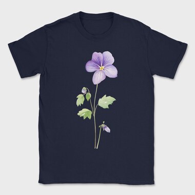 Violet Flower 01, Tricou Barbati (Unisex)