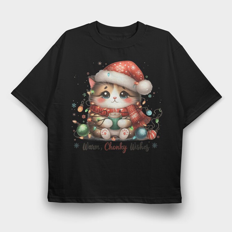 Warm Chonky Wishes, Tricou Oversize Barbati (Unisex)