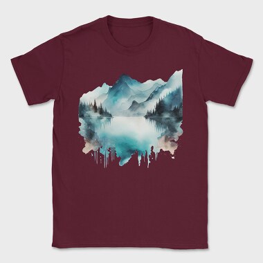 Water Reflection Mountain, Tricou Barbati (Unisex)