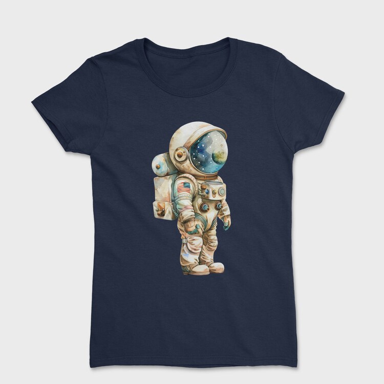 Watercolor Astronaut, Tricou Femei