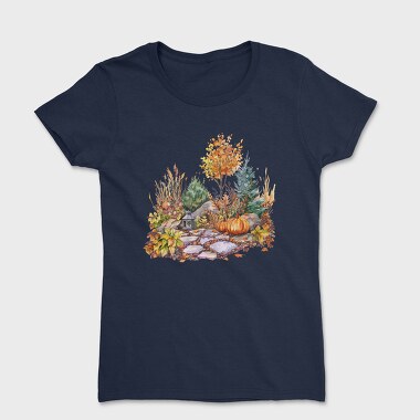 Watercolor Autumn Garden, Tricou Femei
