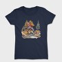 Watercolor Autumn Rock Garden, Tricou Femei