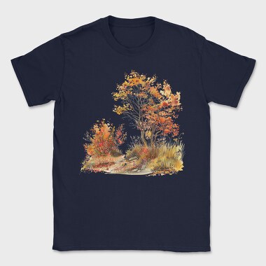Watercolor Autumn Tree, Tricou Barbati (Unisex)