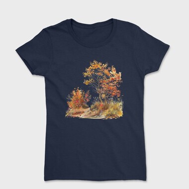 Watercolor Autumn Tree, Tricou Femei