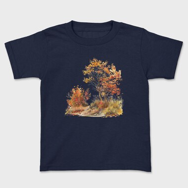 Watercolor Autumn Tree, Tricou Copii