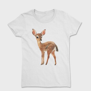 Watercolor Bambi Forest, Tricou Femei