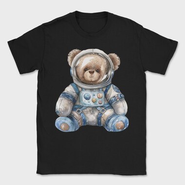 Watercolor Bear Astronaut, Tricou Barbati (Unisex)