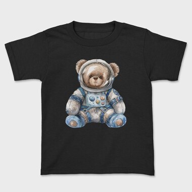 Watercolor Bear Astronaut, Tricou Copii