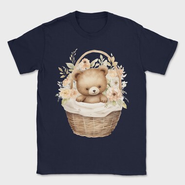 Watercolor Bear Basket, Tricou Barbati (Unisex)