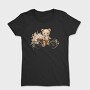 Watercolor Bear Bicycle, Tricou Femei