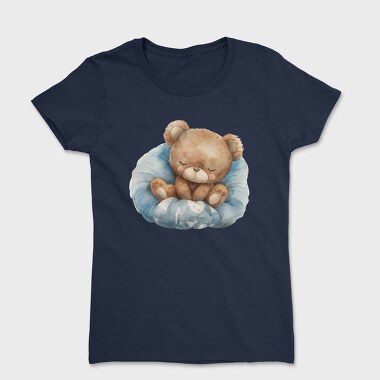 Watercolor Bear Cuddle, Tricou Femei