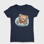 Watercolor Bear Cuddle, Tricou Femei