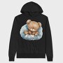 Watercolor Bear Cuddle, Hanorac Oversize Barbati (Unisex)