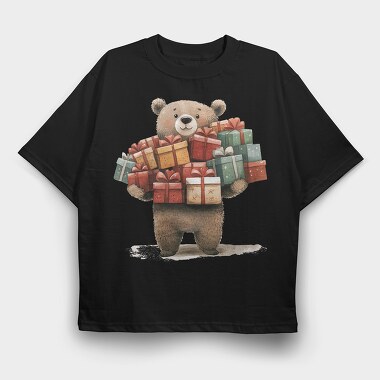 Watercolor Bear Gifts, Tricou Oversize Barbati (Unisex)