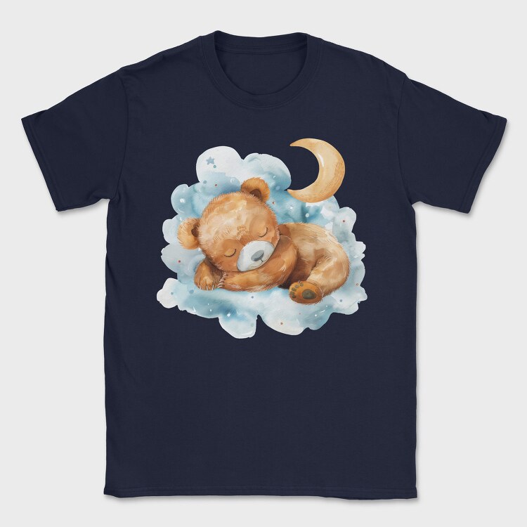 Watercolor Bear Moon, Tricou Barbati (Unisex)