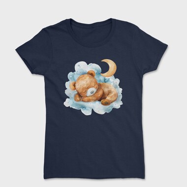 Watercolor Bear Moon, Tricou Femei
