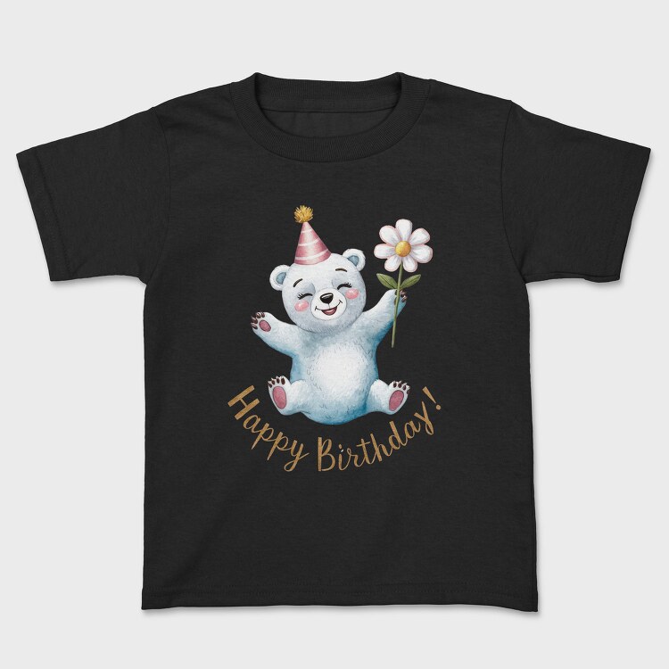 Watercolor Bear Party, Tricou Copii