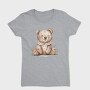 Watercolor Bear Pink, Tricou Femei