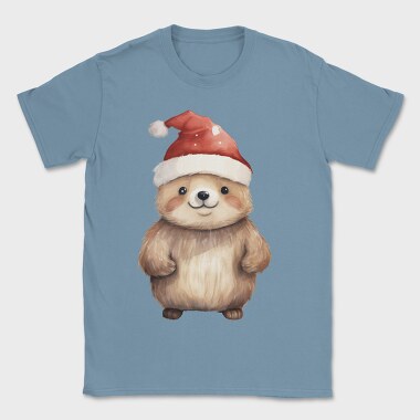 Watercolor Bear Santa, Tricou Barbati (Unisex)