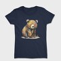 Watercolor Bear Sit, Tricou Femei