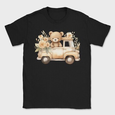 Watercolor Bear Truck, Tricou Barbati (Unisex)