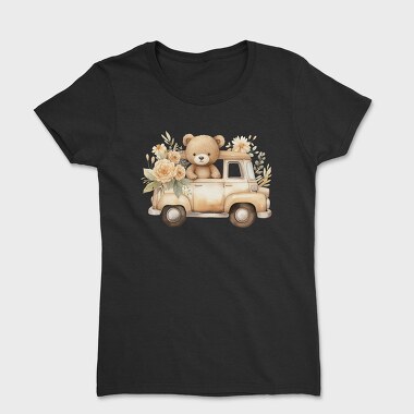 Watercolor Bear Truck, Tricou Femei