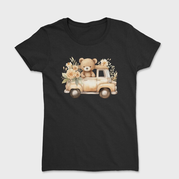 Watercolor Bear Truck, Tricou Femei