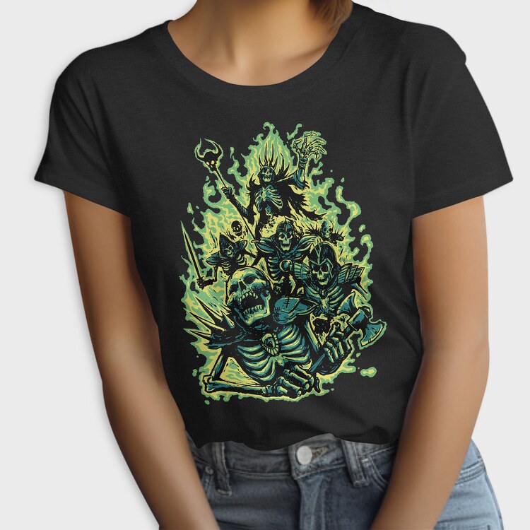 Skeleton Warriors Necromancer, Tricou Femei