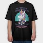 Funny Cupcake Unicorn Quote, Tricou Oversize Barbati (Unisex)
