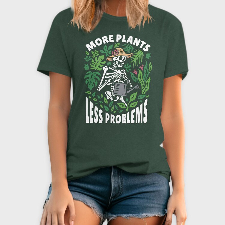 Skeleton Watering House Plants, Tricou Barbati (Unisex)