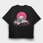 Fuji Mountain Japanese Nature, Tricou Oversize Barbati (Unisex)