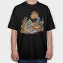 Watercolor Autumn Garden, Tricou Oversize Barbati (Unisex)
