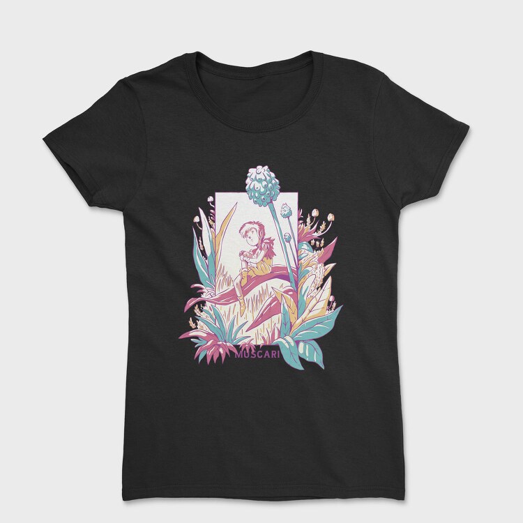 Cute Fantasy Fairy With Flowers Fairycore, Tricou Femei