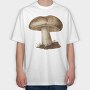 Vintage Mushroom 15, Tricou Oversize Barbati (Unisex)