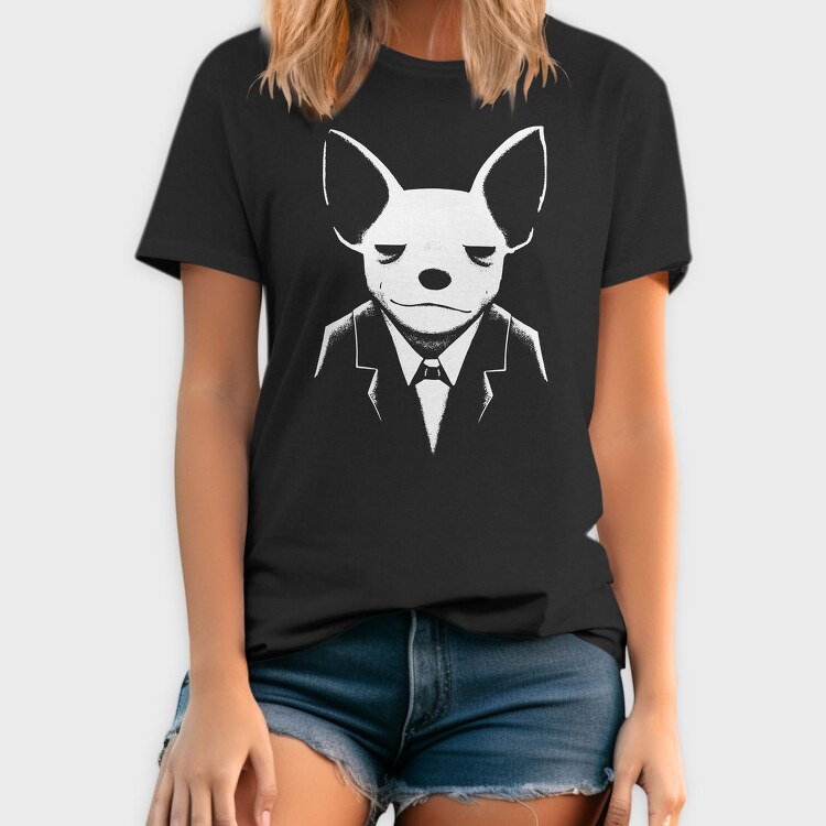 Chihuahua In Suit, Tricou Barbati (Unisex)