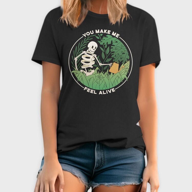 Skeleton Watering Plants Quote, Tricou Barbati (Unisex)