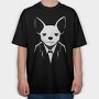 Chihuahua In Suit, Tricou Oversize Barbati (Unisex)