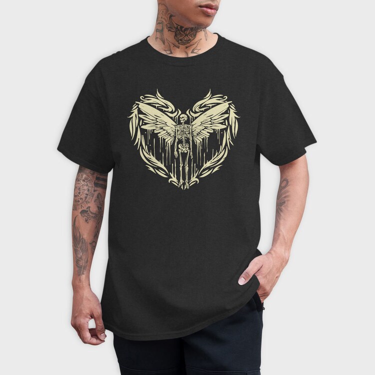 Skeleton Wings Skelleton, Tricou Barbati (Unisex)