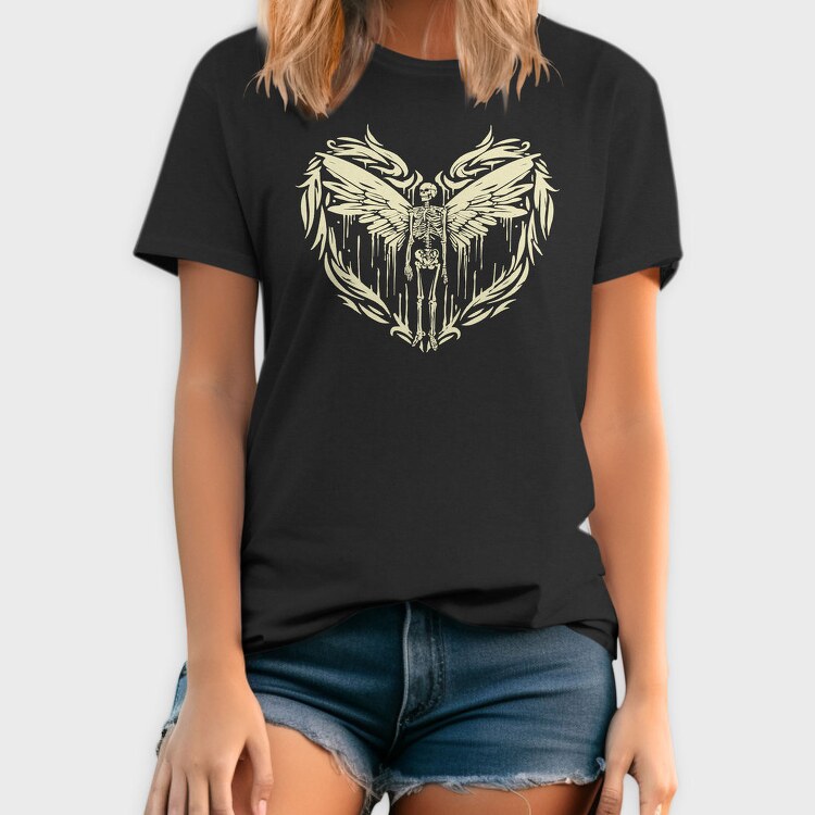 Skeleton Wings Skelleton, Tricou Barbati (Unisex)
