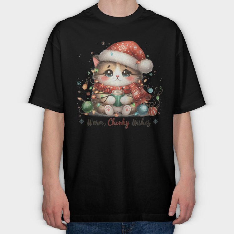 Warm Chonky Wishes, Tricou Oversize Barbati (Unisex)