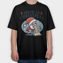 Funny Drunk Santa Claus On Christmas, Tricou Oversize Barbati (Unisex)