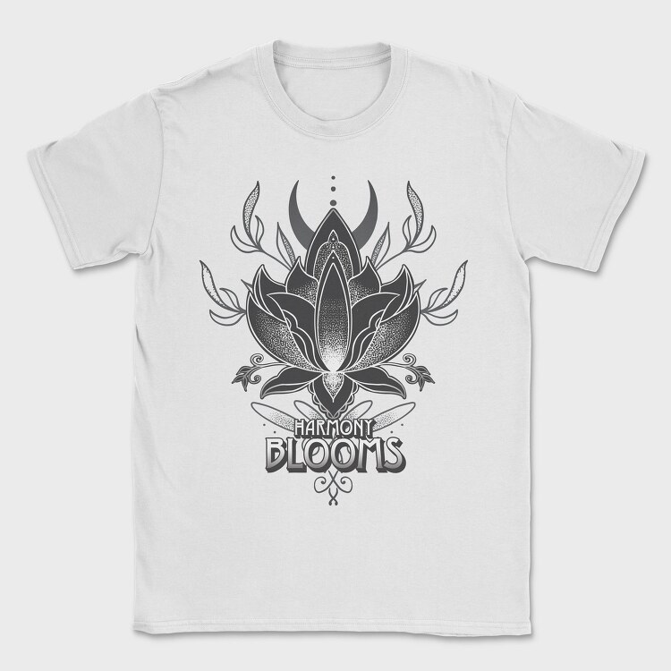 Lotus Flower Harmony Blooms, Tricou Barbati (Unisex)