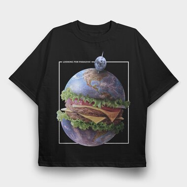 Looking for Paradise, Tricou Oversize Barbati (Unisex)