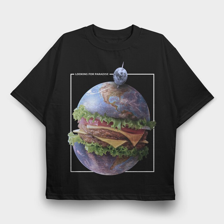 Looking for Paradise, Tricou Oversize Barbati (Unisex)