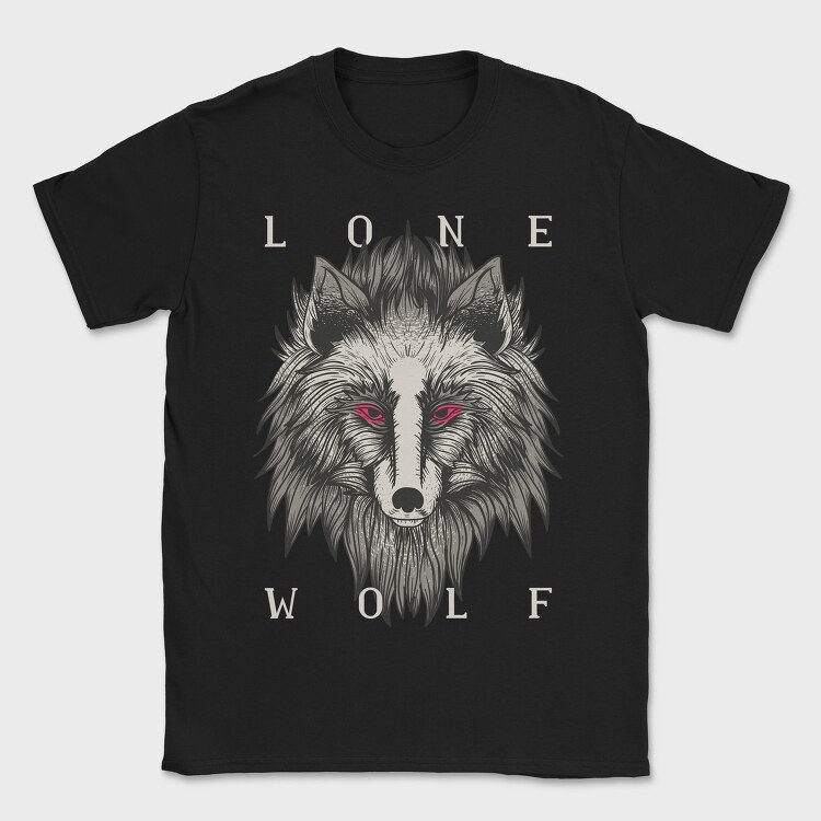 Lone Wolf, Tricou Barbati (Unisex)