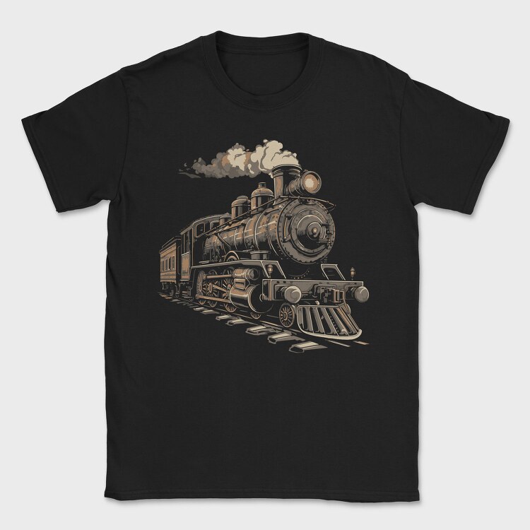 Locomotive Vintage, Tricou Barbati (Unisex)