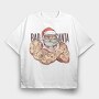 Bad Tattoo Santa, Tricou Oversize Barbati (Unisex)